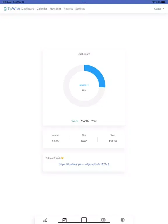 Tipwise - Tip Tracker iPad  स्क्रीनशॉट