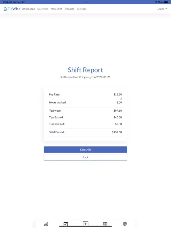 Tipwise - Tip Tracker iPad  स्क्रीनशॉट