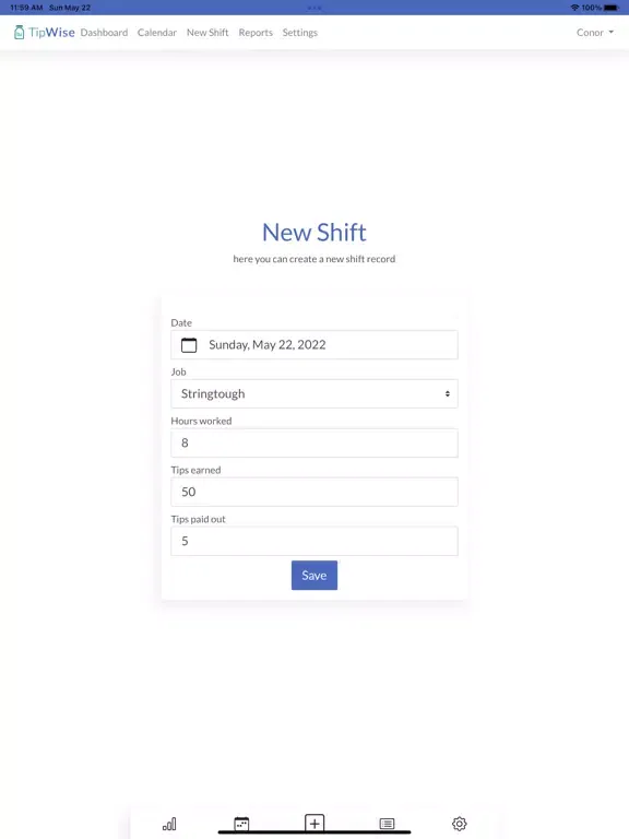 Tipwise - Tip Tracker iPad  स्क्रीनशॉट