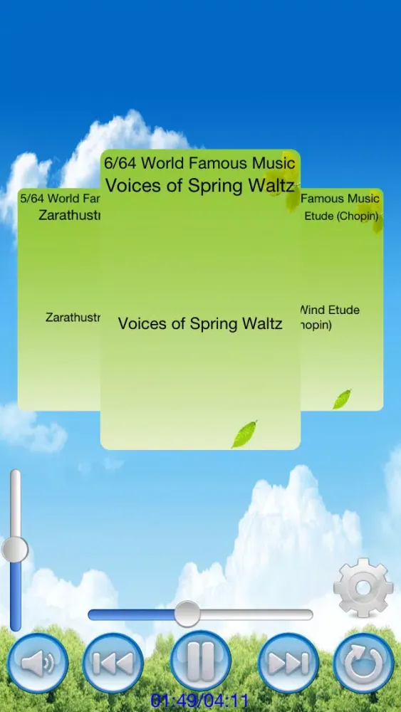 Capturas de tela do famous music(lite)
