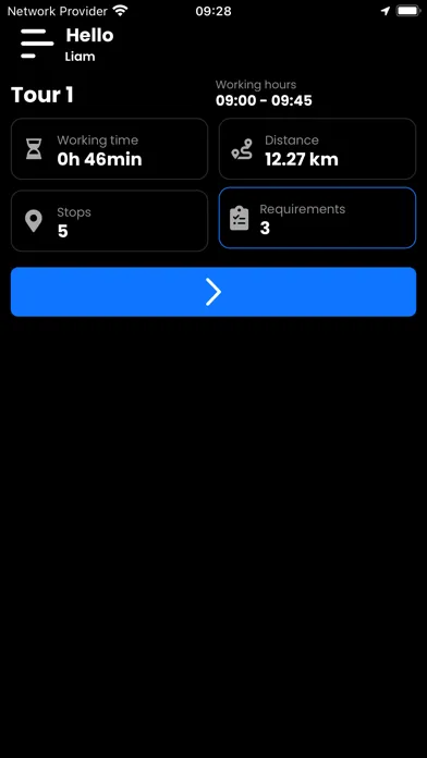 Courier App 스크린샷