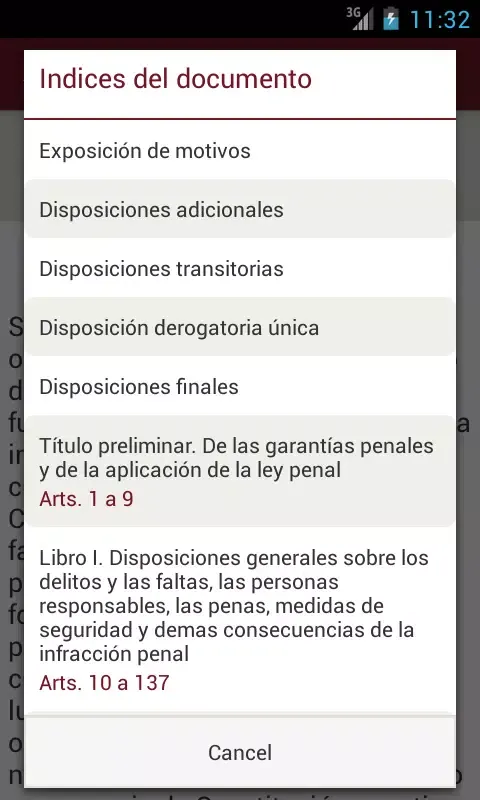 Textos Legales ICAM Screenshots