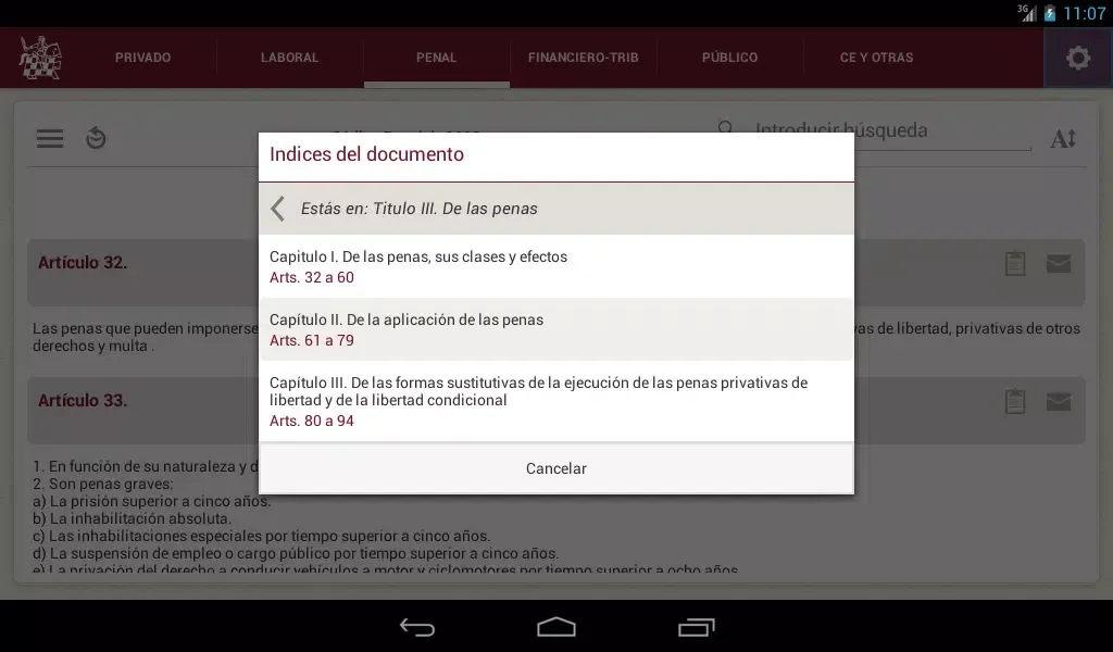 Textos Legales ICAM Screenshots