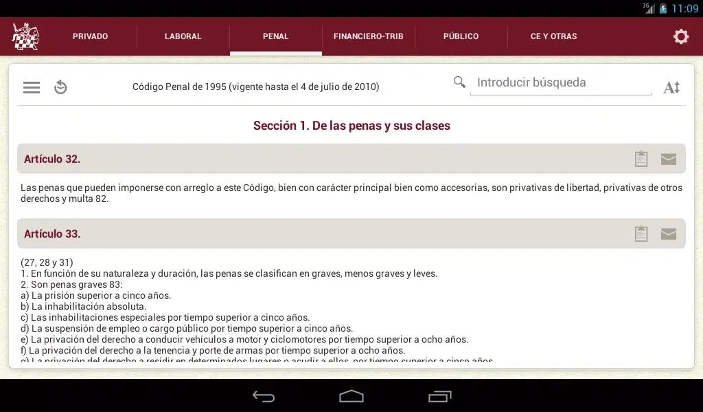 Textos Legales ICAM Screenshots