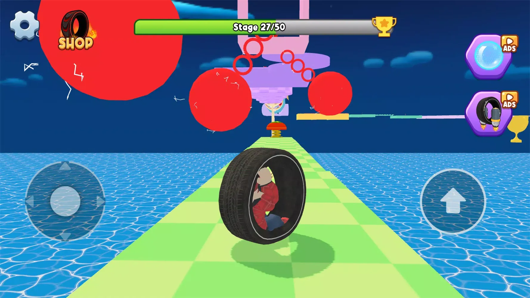 Obby Tire: In A Wheel Ekran Görüntüleri