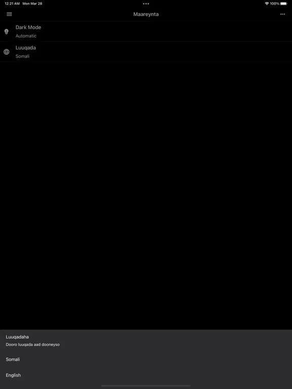 Dastuurka Somaliland iPad  Screenshots