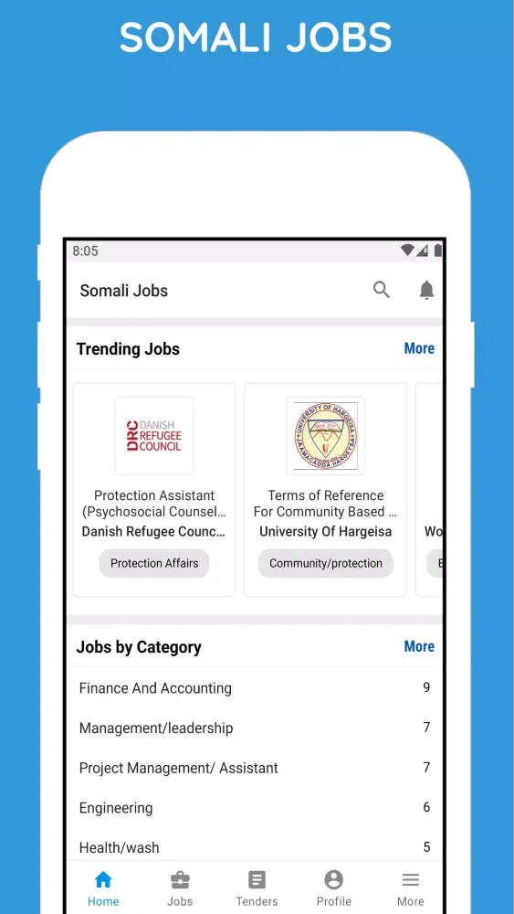 Zrzuty ekranu Somali Jobs