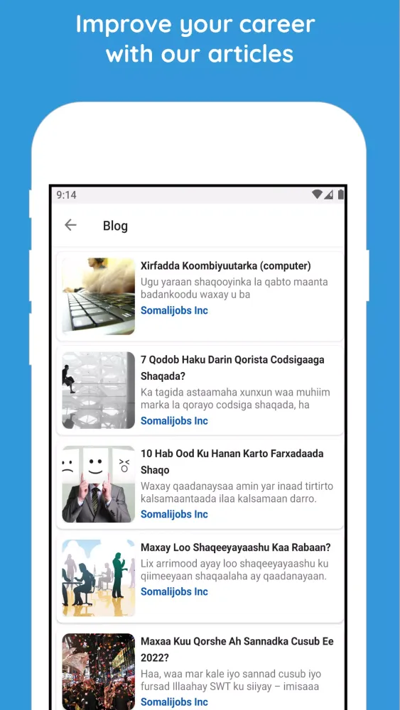 Zrzuty ekranu Somali Jobs