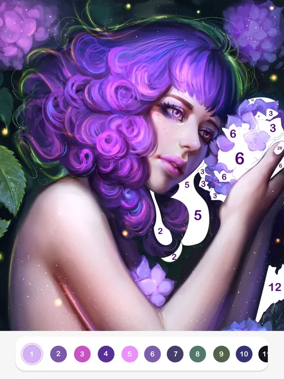 Coloring Art - Paint by number iPad  Screenshots