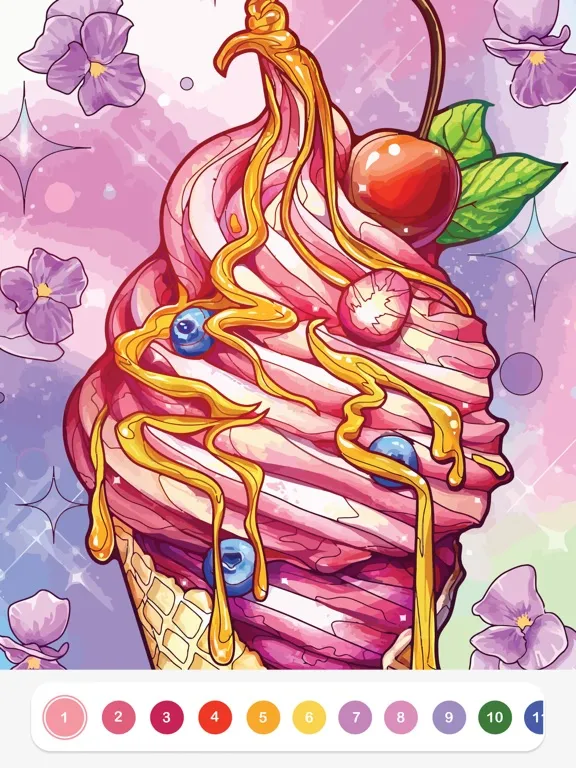 Coloring Art - Paint by number iPad  Screenshots