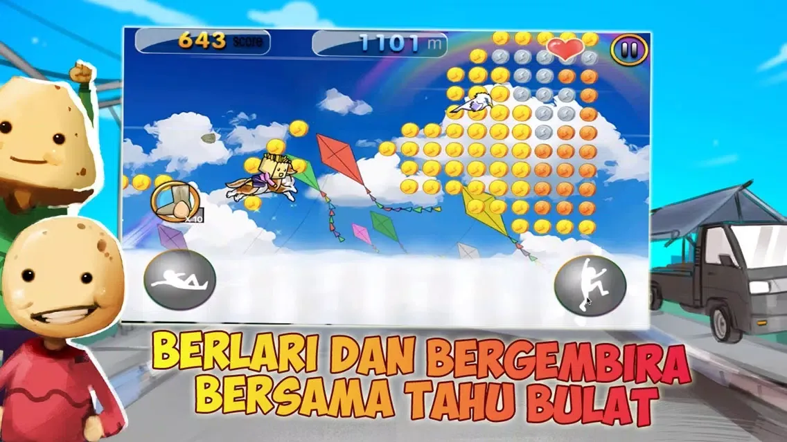 Screenshot di Tahu Bulat Fever Dash