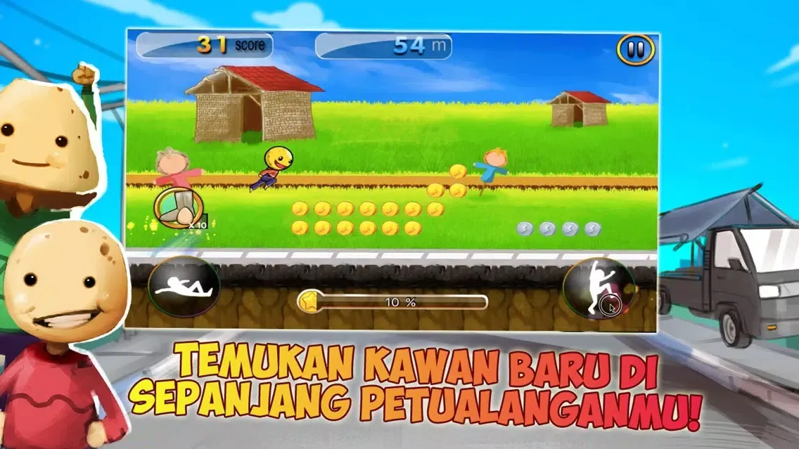 Screenshot di Tahu Bulat Fever Dash