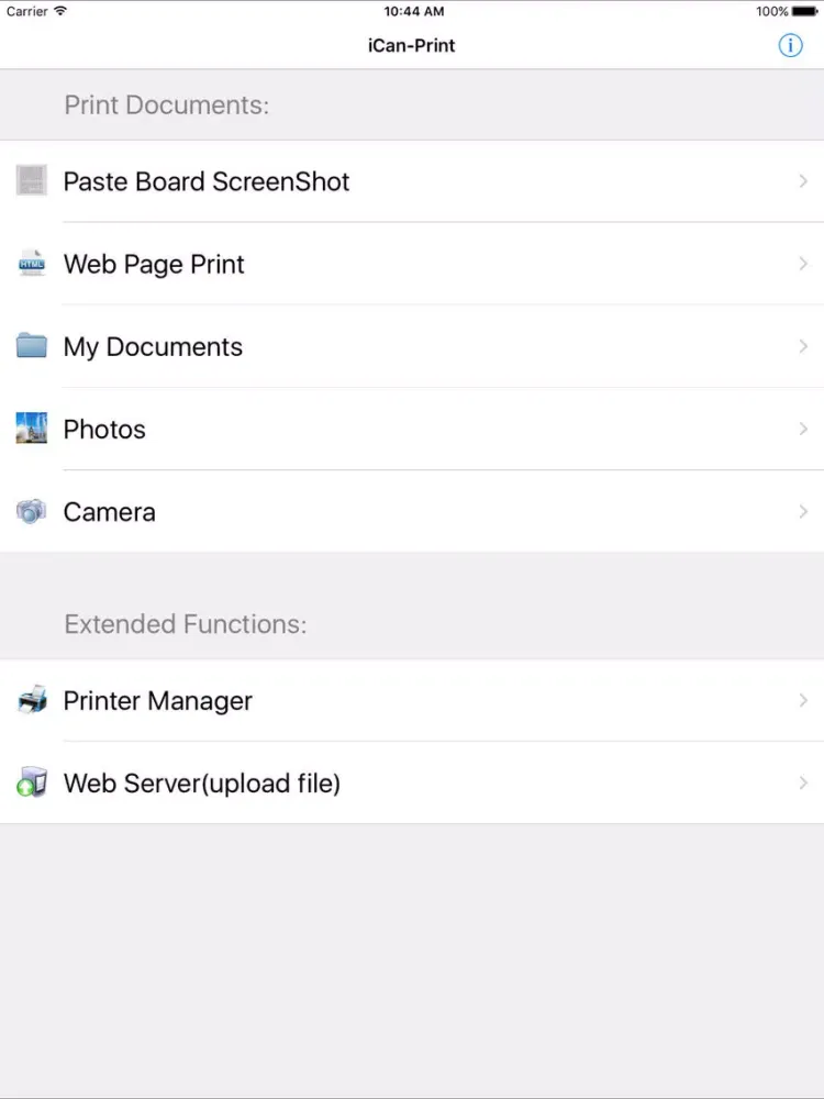 Скриншоты iCan-Print+ iPad 