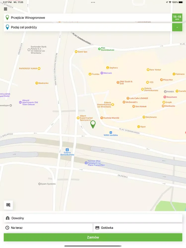 Скриншоты Oze Taxi iPad 