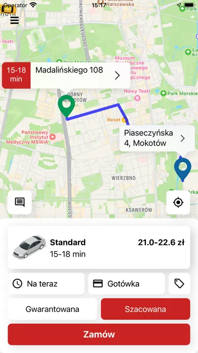 Captures d'écran de Glob Taxi Warszawa