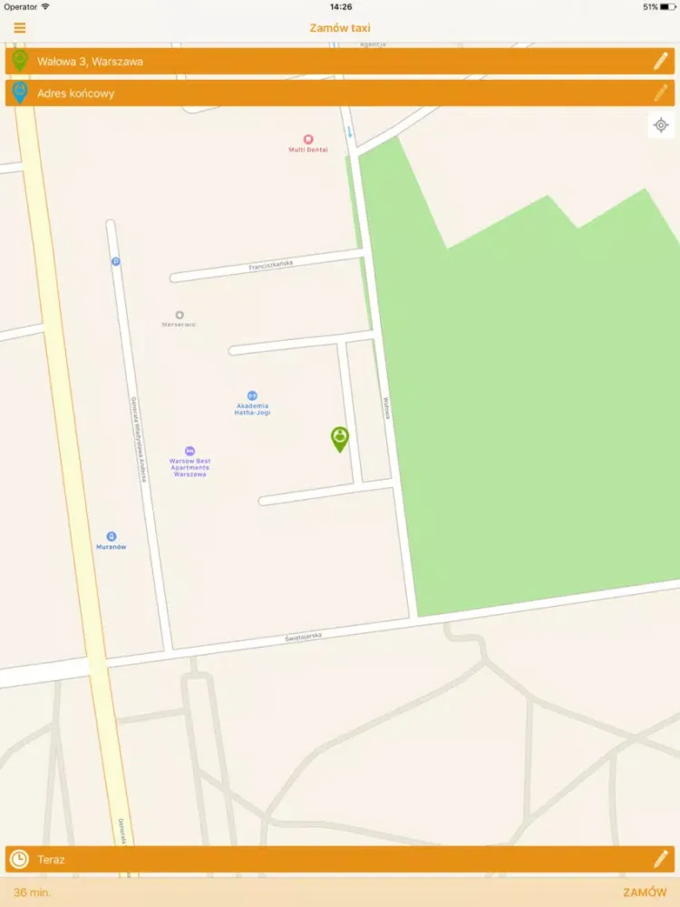 Скриншоты Taxi Paweł iPad 