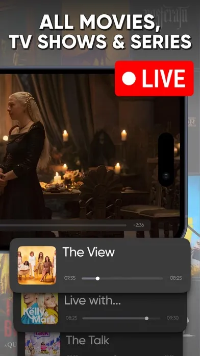 ภาพหน้าจอของ IPTV Smarters Player - TV PRO
