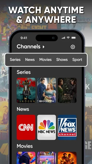 ภาพหน้าจอของ IPTV Smarters Player - TV PRO