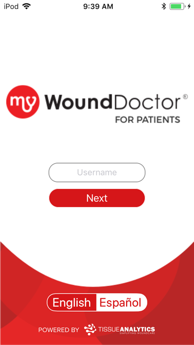 Tangkapan skrin MyWoundDoctor - Patient