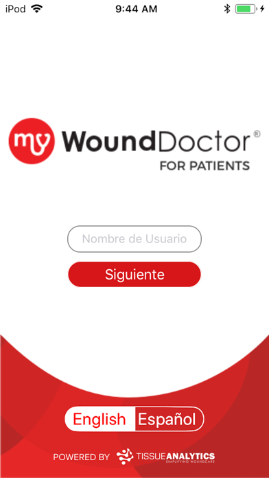 Tangkapan skrin MyWoundDoctor - Patient