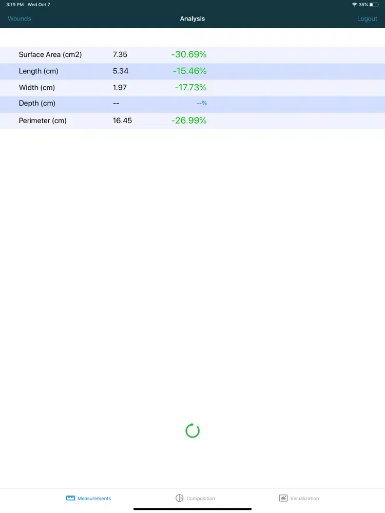 iWound Care iPad  Screenshots