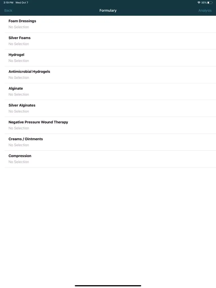 iWound Care iPad  Screenshots