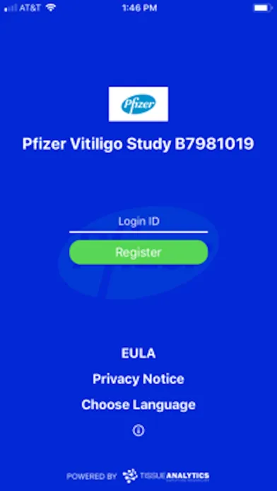 Ảnh chụp màn hình của Pfizer Vitiligo Study B7981019