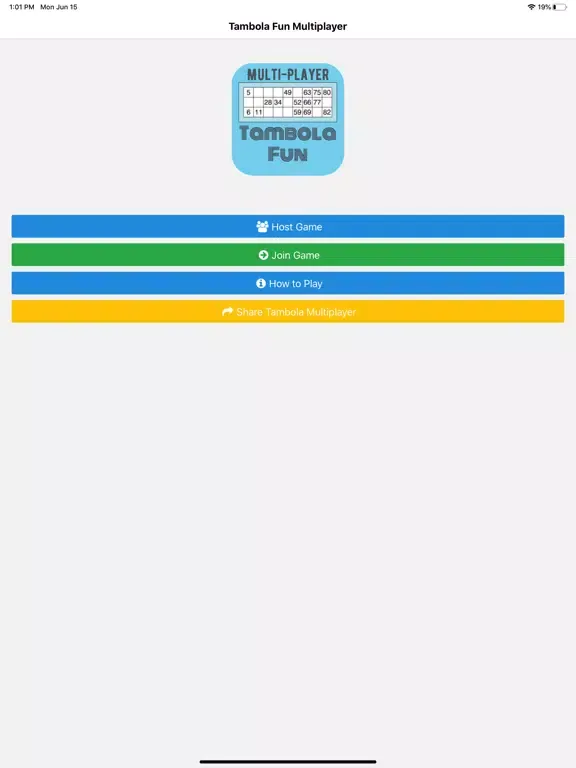 Tambola Multiplayer iPad 应用截图