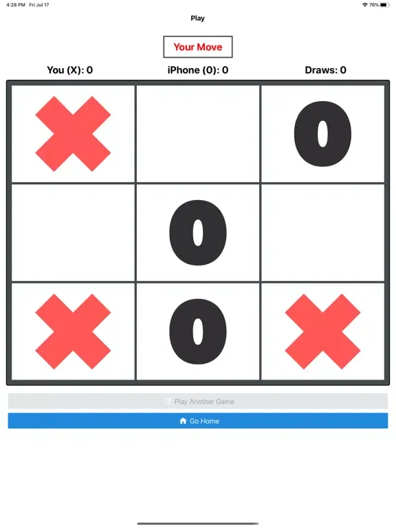 Capturas de tela do TicTacToe Online Multiplayer iPad 