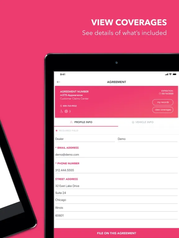 Titan Warranty Service iPad  स्क्रीनशॉट