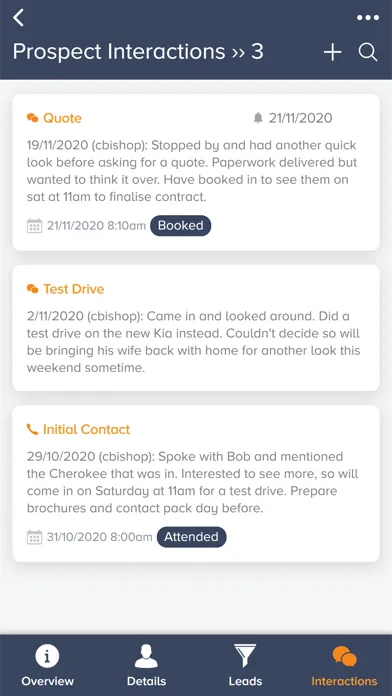Dealer Prospects Screenshots