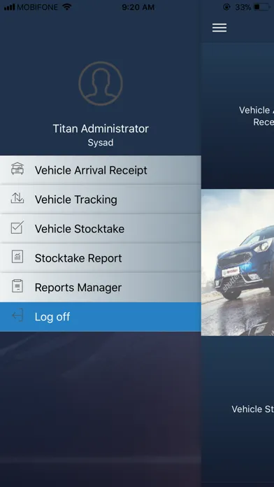 Vehicle Barcode Screenshots