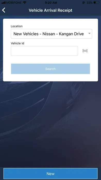 Vehicle Barcode Screenshots