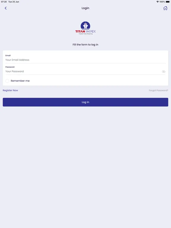 TitanImpexShipping iPad  Screenshots