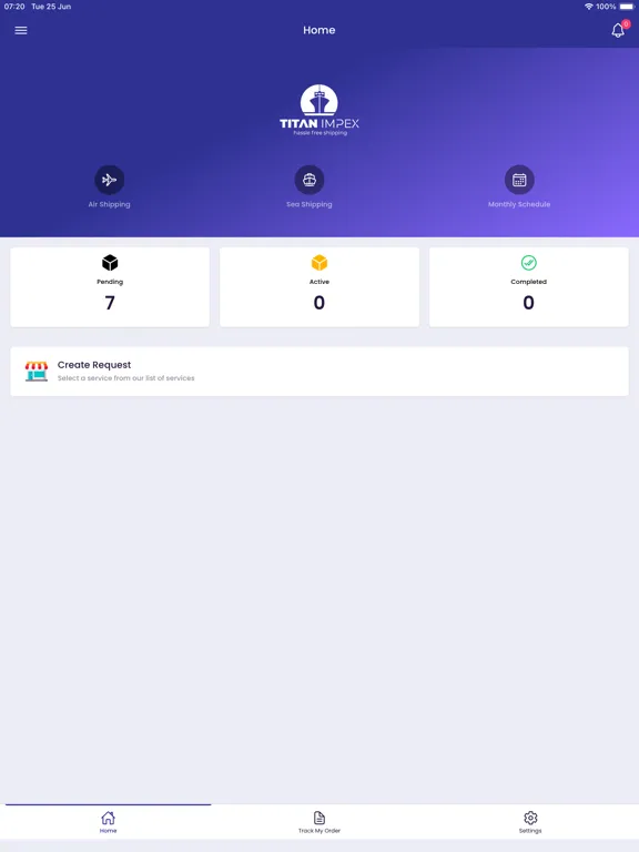 TitanImpexShipping iPad  Screenshots