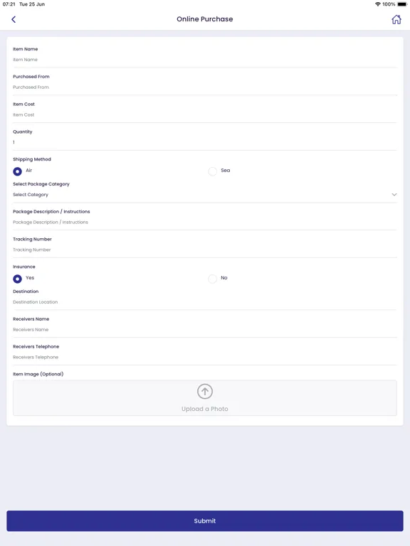 TitanImpexShipping iPad  Screenshots