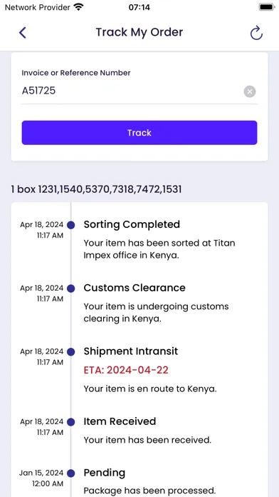 TitanImpexShipping Screenshots