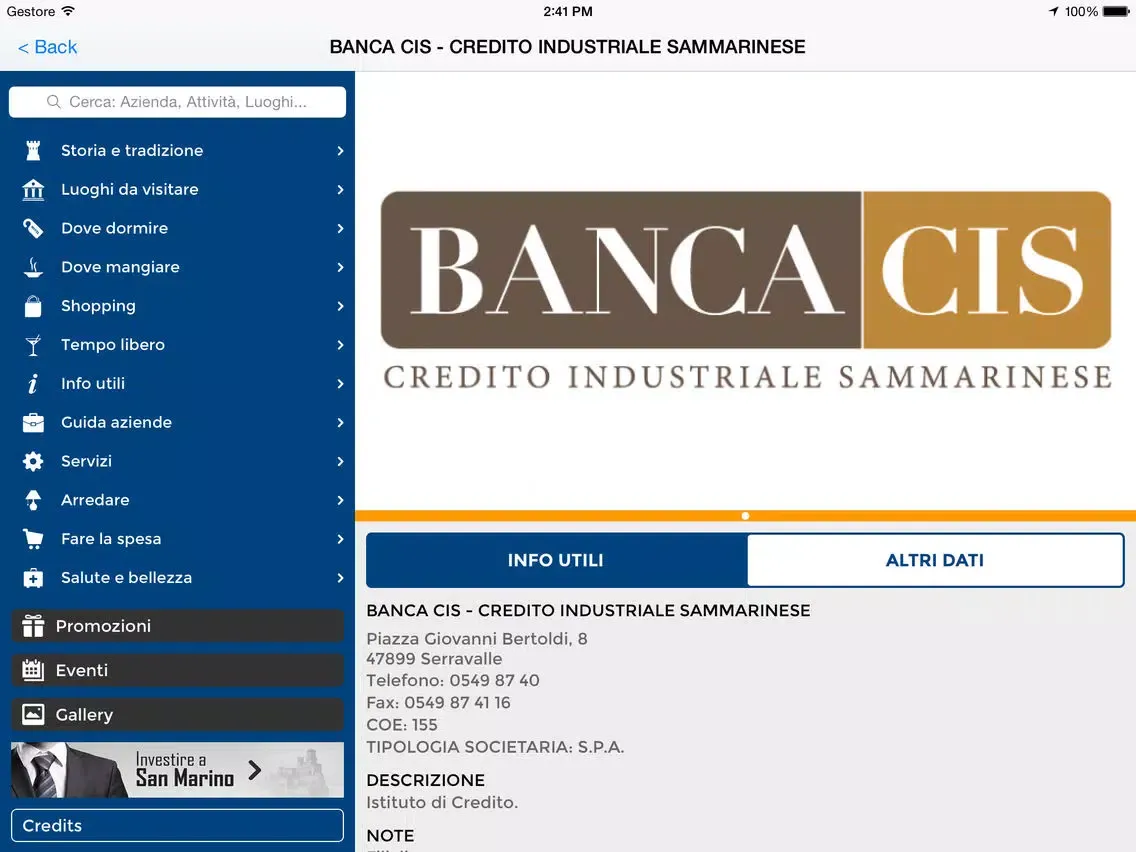 تصاویر SanMarinoAPP by Guida Titano iPad 