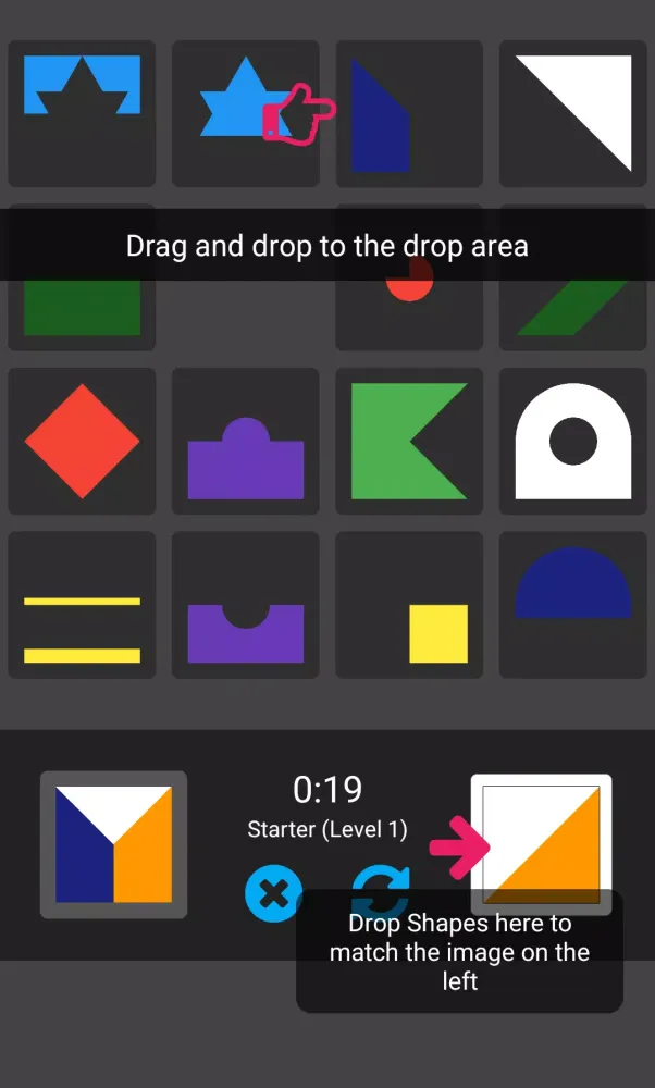 Colorful Shapes Puzzle 스크린샷