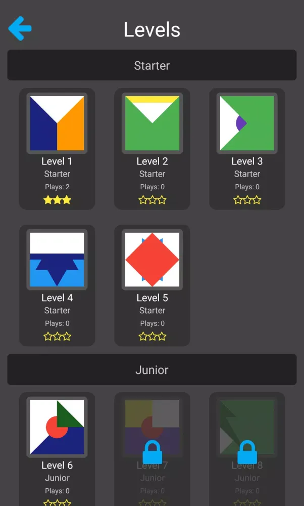 Colorful Shapes Puzzle 스크린샷
