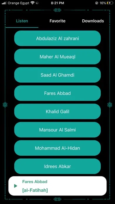 Zrzuty ekranu ربيع القلوب الصوتي