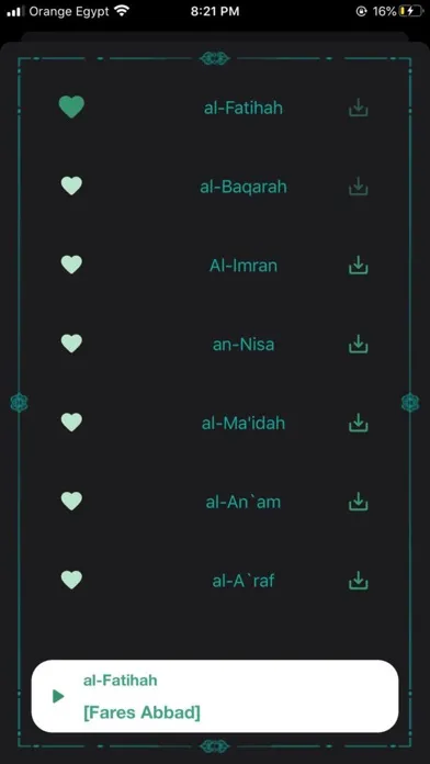 Zrzuty ekranu ربيع القلوب الصوتي