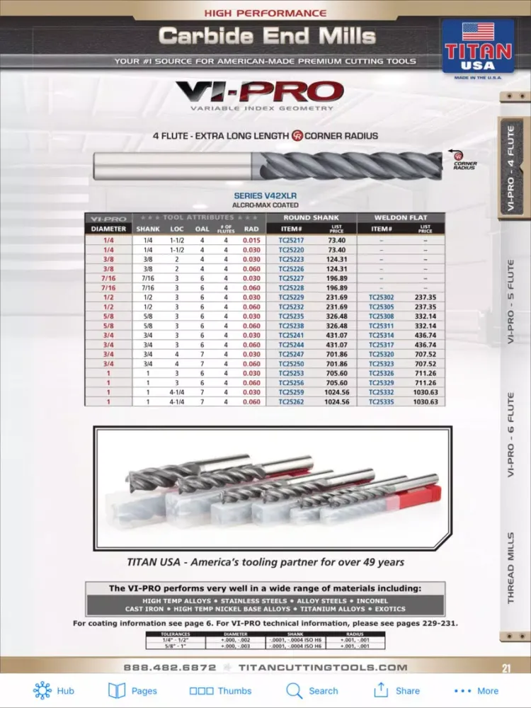 TITAN USA Master Catalog iPad  سکرین شاٹس