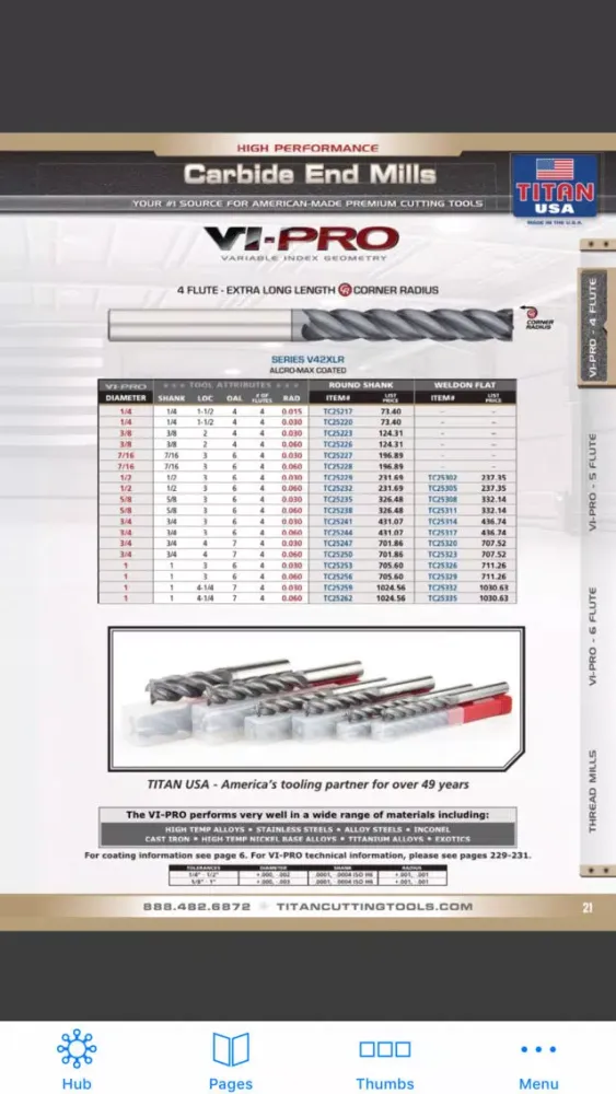 TITAN USA Master Catalog سکرین شاٹس