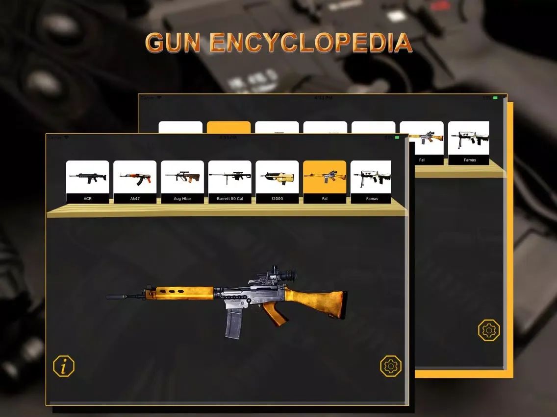 Capturas de pantalla de Gun Sounds: Weapon Sounds iPad 