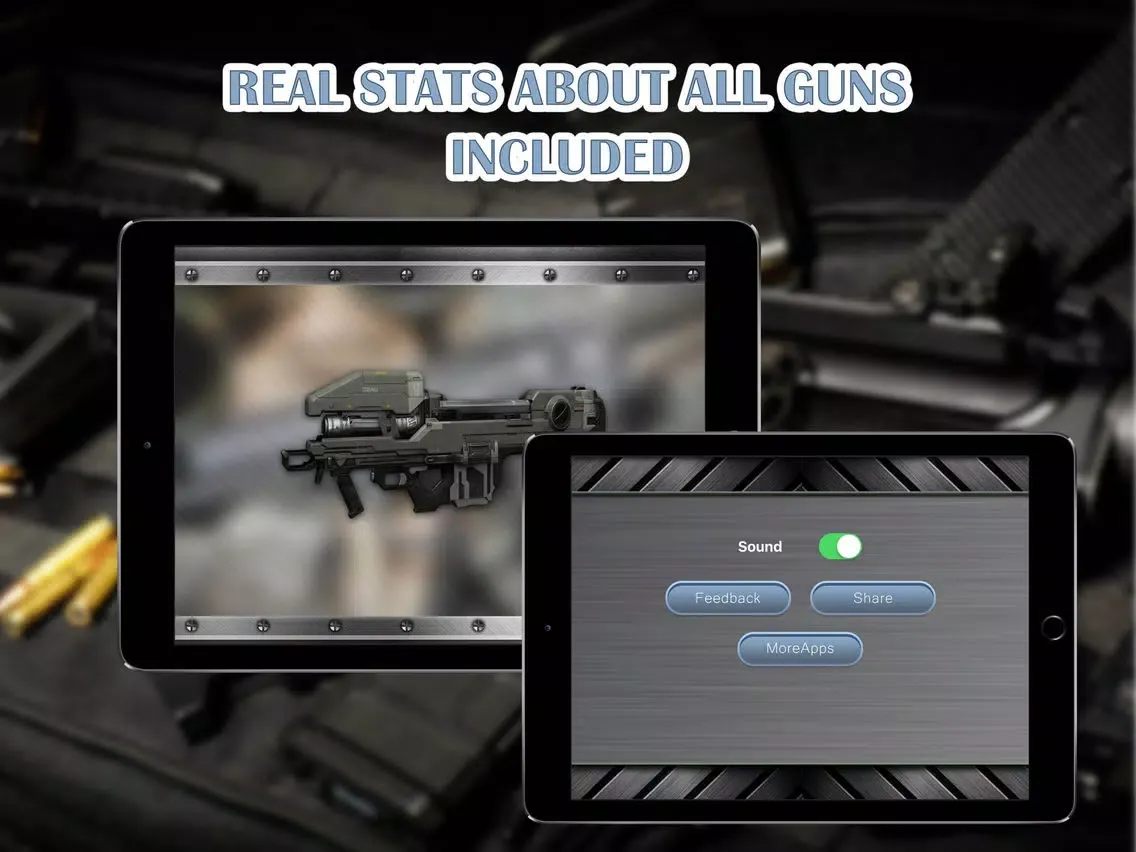 Real Gun Sounds with Animation iPad 應用截圖