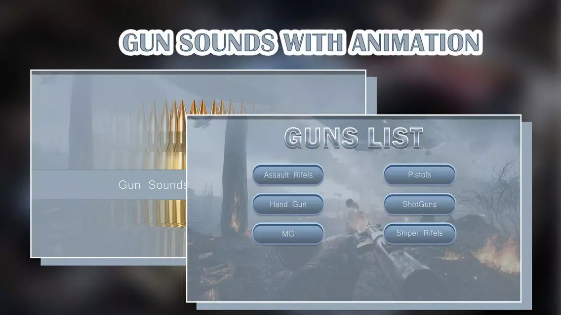 Real Gun Sounds with Animation應用截圖