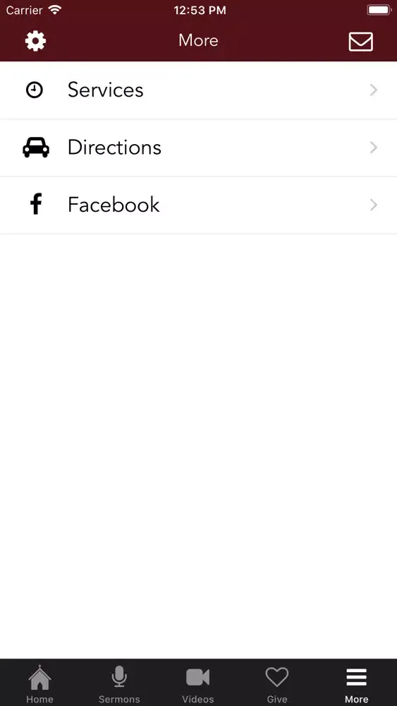 Tangkapan layar Church of the Incarnation App