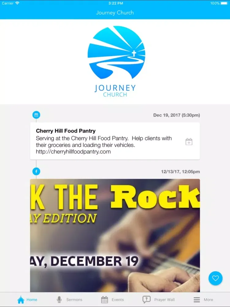Ảnh chụp màn hình của Journey Church NJ App iPad 