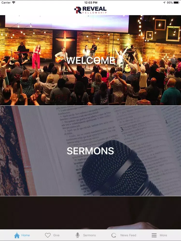 ภาพหน้าจอของ REVEAL Fellowship App iPad 